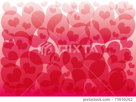 Background 15 Heart-filled white-red-pink gradation Background 15 Heart-filled white-red-pink gradation 73650262