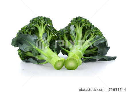 Block Kerry healthy fresh vegetable from nature isolated on a white background. 73651744