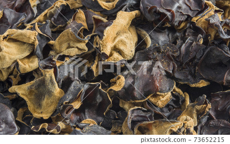 Dried Ear Mushroom Organic Jelly Natural Background 73652215