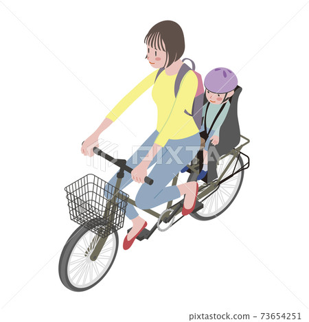 family, bicycle, bike 73654251