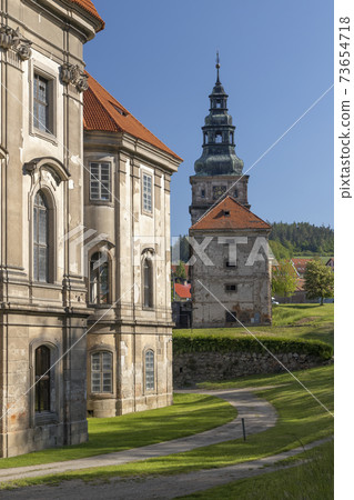 Baroque cistercian Plasy monastery, Plzen region, Czech Republic Baroque cistercian Plasy monastery, Plzen region, Czech Republic 73654718