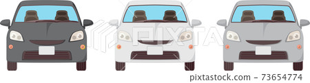 Colorful car seen from the front (monotone) Colorful car seen from the front (monotone) 73654774