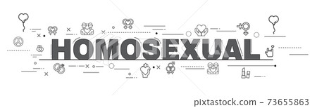 Design Concept Of Word HOMOSEXUAL Website Banner 73655863