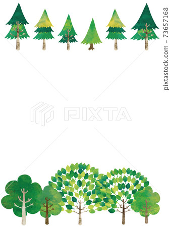 Watercolor style tree frame Watercolor style tree frame 73657168