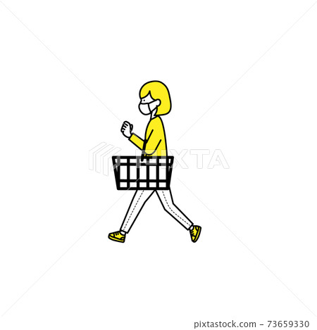 面具購物的女人 73659330
