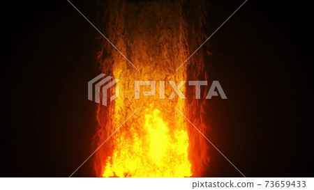 Hell gates. hell fire. Devil portal. Sinner. Religious concept. 3d rendering. Hell gates. hell fire. Devil portal. Sinner. Religious concept. 3d rendering. 73659433