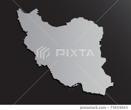 Vector map Iran, Asia country background template 73659843