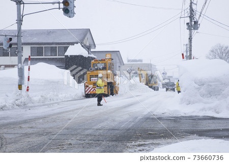 大雪地區道路除雪風光 73660736