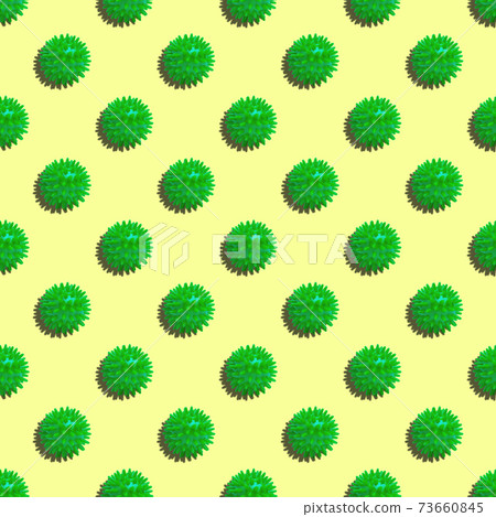 Abstract virus seamless pattern on a red background. 73660845