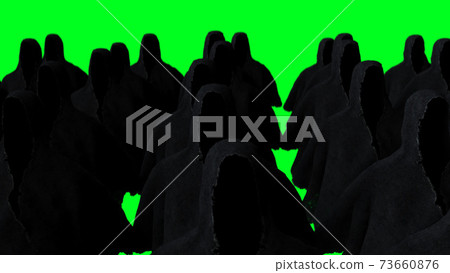 Scary fear ghost animation . 3d realistic render. 73660876