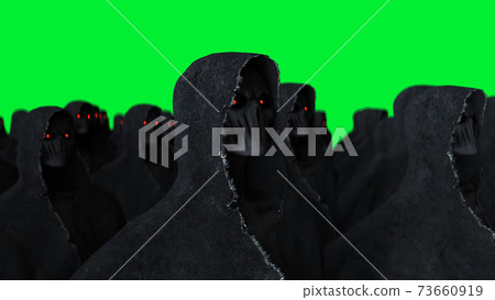 Scary fear ghost animation . 3d realistic render. 73660919