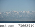 Tateyama mountain range seen from the sea 73662510