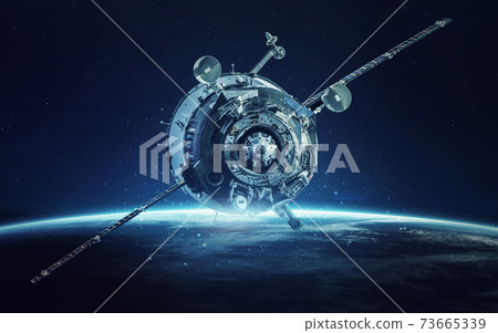 Cosmic art, science fiction wallpaper. Beauty of deep space. Billions of galaxies in the universe. Elements of this image furnished by NASA 73665339