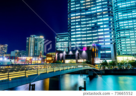Harumi Triton Square night view Harumi Triton Square night view 73665552