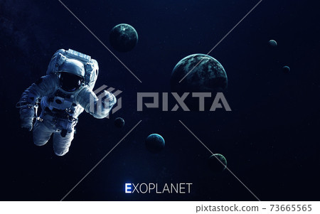 Trappist-1e exoplanets away from solar system. Elements furnished by NASA Trappist-1e exoplanets away from solar system. Elements furnished by NASA 73665565