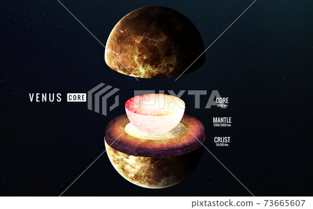 Venus inner structure. Elements of this image furnished by NASA Venus inner structure. Elements of this image furnished by NASA 73665607