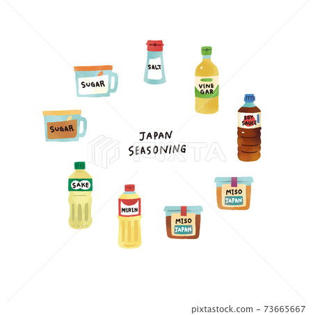 休閒調味的日本調味料插圖集 73665667