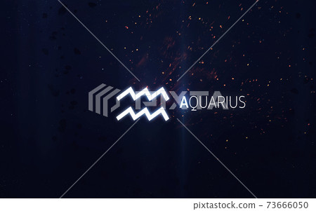 Zodiac sign - Aquarius. Elements of this image furnished by NASA Zodiac sign - Aquarius. Elements of this image furnished by NASA 73666050