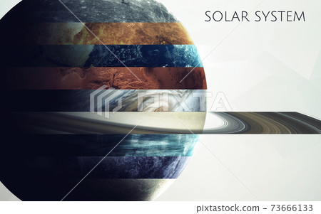 All solar system planets in one. Modern minimalistic art. Elements of this image furnished by NASA All solar system planets in one. Modern minimalistic art. Elements of this image furnished by NASA 73666133