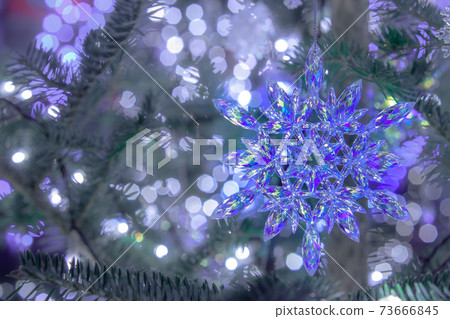 聖誕樹裝飾雪晶體 73666845