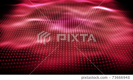 Abstract image CG image of wavy dots Abstract image CG image of wavy dots 73666948
