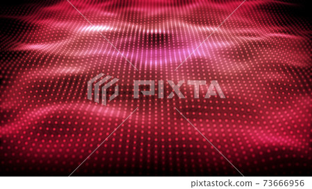 Abstract image CG image of wavy dots Abstract image CG image of wavy dots 73666956
