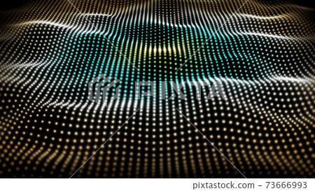 波浪點的抽像圖像CG圖像 73666993