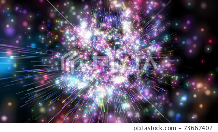 Abstract image Exploding cosmo 73667402