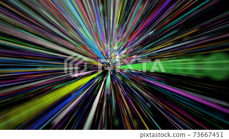 Colorful rays scattered in a radial pattern 73667451