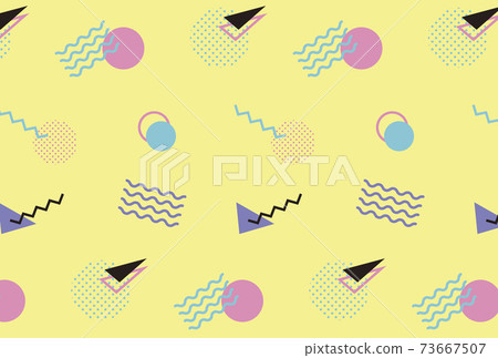 80's style pattern - Stock Illustration [73667507] - PIXTA