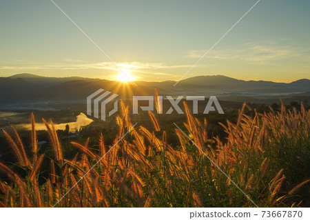 Sunrise at Yun Lai Viewpoint. Sunrise at Yun Lai Viewpoint. 73667870