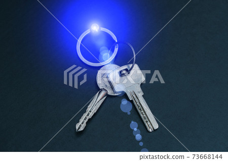 A bunch of door keys lying on the table as a symbol for various situations A bunch of door keys lying on the table as a symbol for various situations 73668144