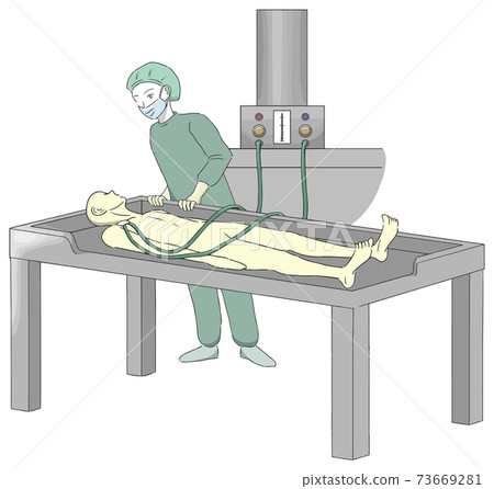 在防腐劑的“注射”過程中註射抗菌固定劑的人2 在防腐劑的“注射”過程中註射抗菌固定劑的人2 73669281