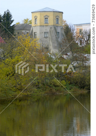 Ksido Palace tower over the river_ Khmilnyk Ksido Palace tower over the river_ Khmilnyk 73669429