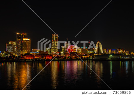 Night view from Yokohama / Minatomirai / Osanbashi Night view from Yokohama / Minatomirai / Osanbashi 73669896