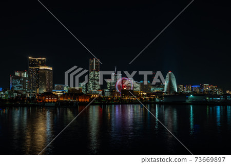 Night view from Yokohama / Minatomirai / Osanbashi Night view from Yokohama / Minatomirai / Osanbashi 73669897