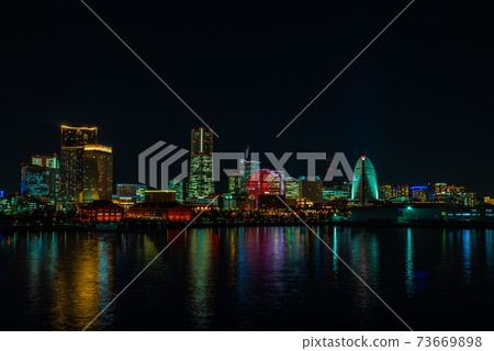 Night view from Yokohama / Minatomirai / Osanbashi Night view from Yokohama / Minatomirai / Osanbashi 73669898