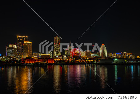 Night view from Yokohama / Minatomirai / Osanbashi Night view from Yokohama / Minatomirai / Osanbashi 73669899