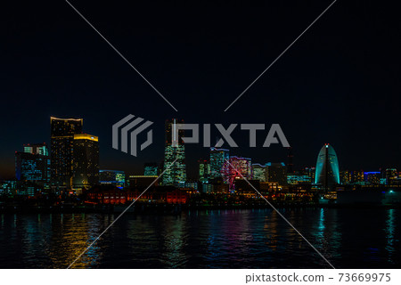 Night view from Yokohama / Minatomirai / Osanbashi 73669975