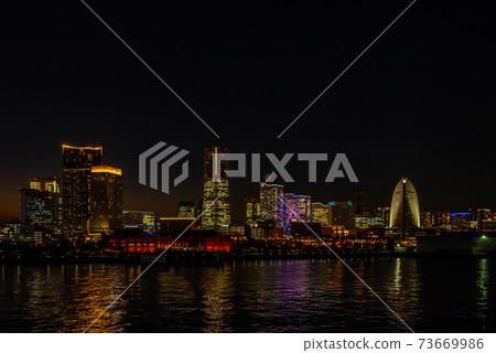 Night view from Yokohama / Minatomirai / Osanbashi Night view from Yokohama / Minatomirai / Osanbashi 73669986