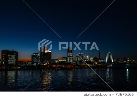 Night view from Yokohama / Minatomirai / Osanbashi 73670166