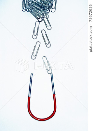 Magnet and Paper Clips 73672636