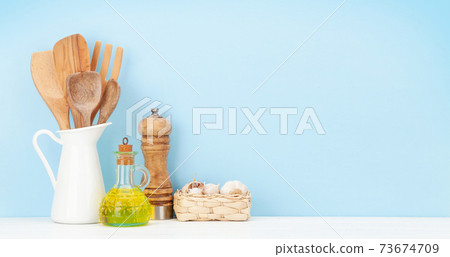 Kitchen utensils and spices 73674709