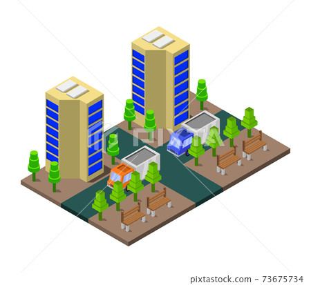 isometric skyscraper isometric skyscraper 73675734