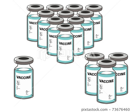 Vaccine with blue letters Vaccine with blue letters 73676460