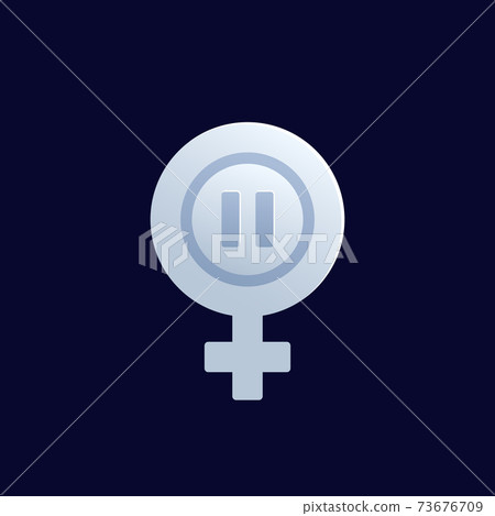 menopause icon on dark, vector menopause icon on dark, vector 73676709