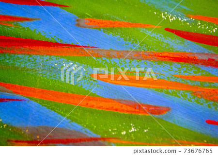 Bright varied background of colored lines of brush strokes made with paint Bright varied background of colored lines of brush strokes made with paint 73676765