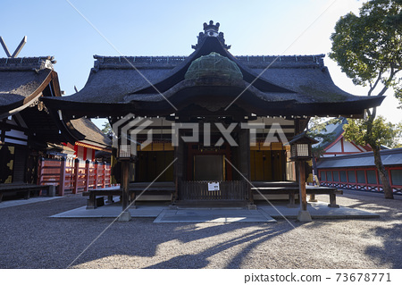 住吉大社是住吉神社的頭廟 是大阪最大的神社 照片素材 圖片 圖庫