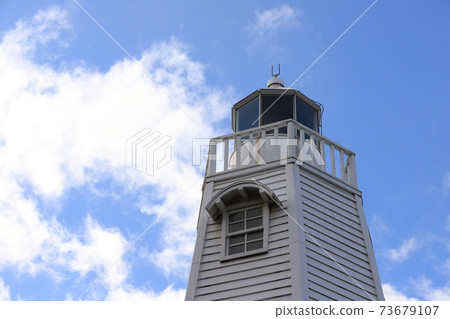 Old Sakai Lighthouse in Sakai City 73679107