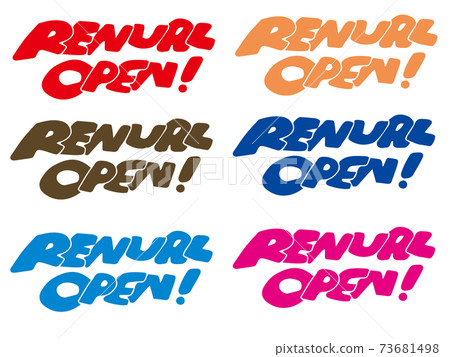 Renewal open hand-painted English 6 colors Renewal open hand-painted English 6 colors 73681498